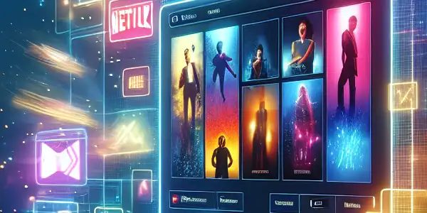 A user browsing a vibrant e-commerce platform for adult entertainment on a sleek digital device.